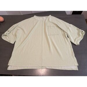 green ribbed UNBRANDED plus size shirt 2XL
